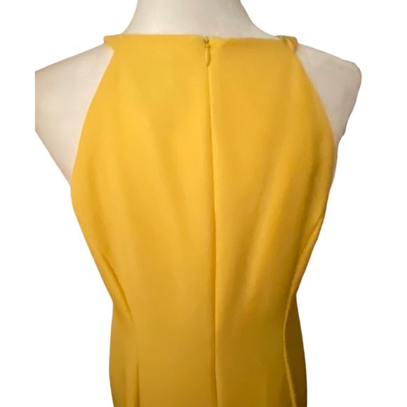 Vince Camuto Sheath Diagonal Double Ruffle Detail Dress Women's Size 12 - Picture 3 of 12